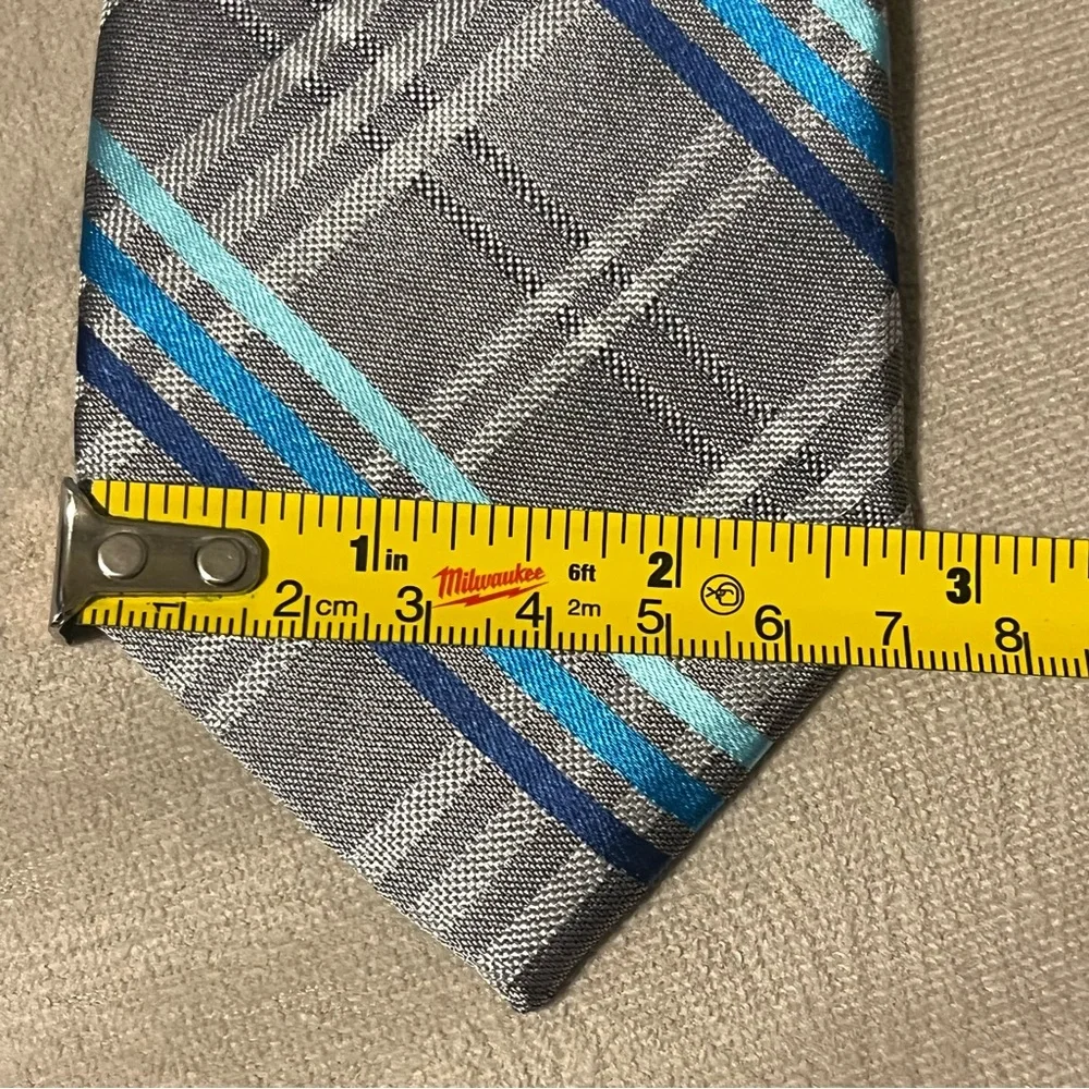 Express Corbata A‎ rrallas de hombre silver, Azul 61”long